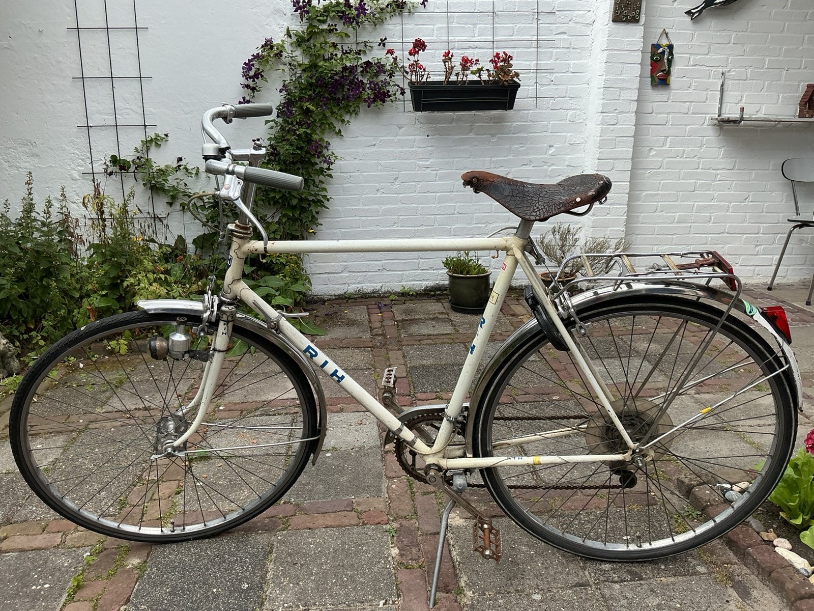 RIH vintage herenfiets jaren 70, Fietsen en Brommers, Fietsen | Heren | Sportfietsen en Toerfietsen, Gebruikt, Velgrem, 65 cm of meer