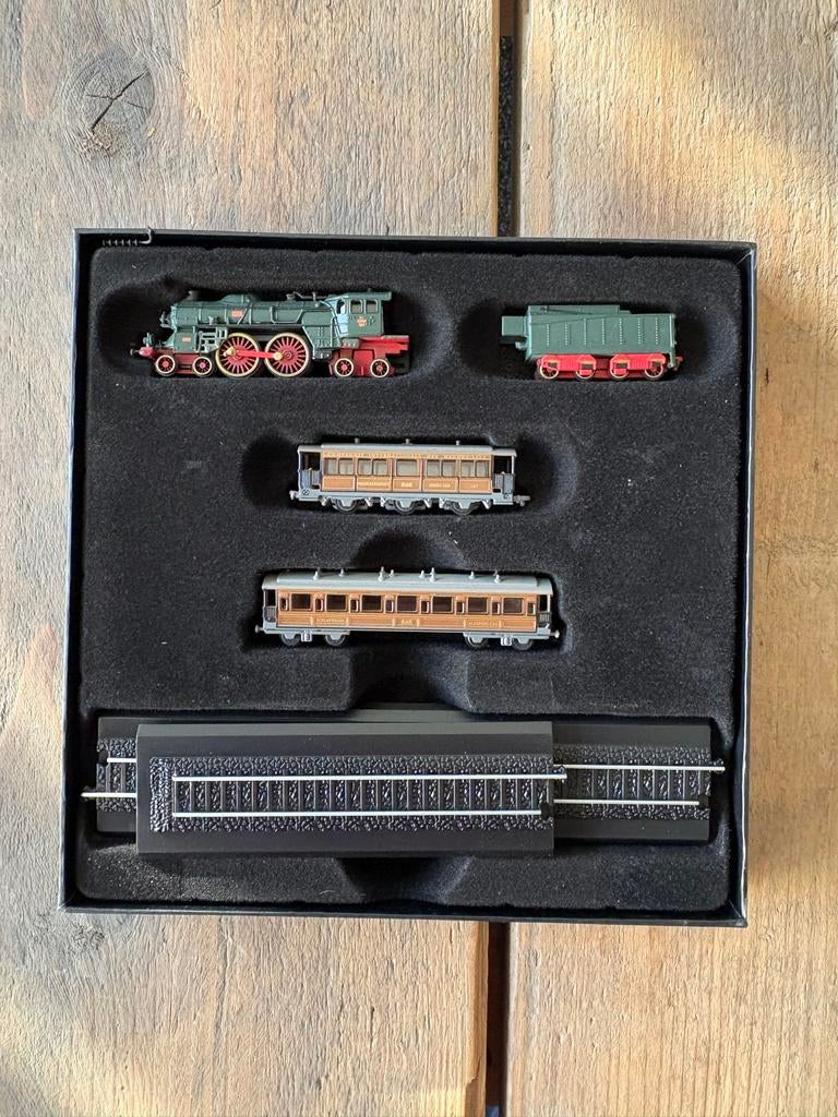 Minitrains 1/220 Orient Express locomotief en wagons, Overige merken, Treinset, Atlas, Ophalen of Verzenden