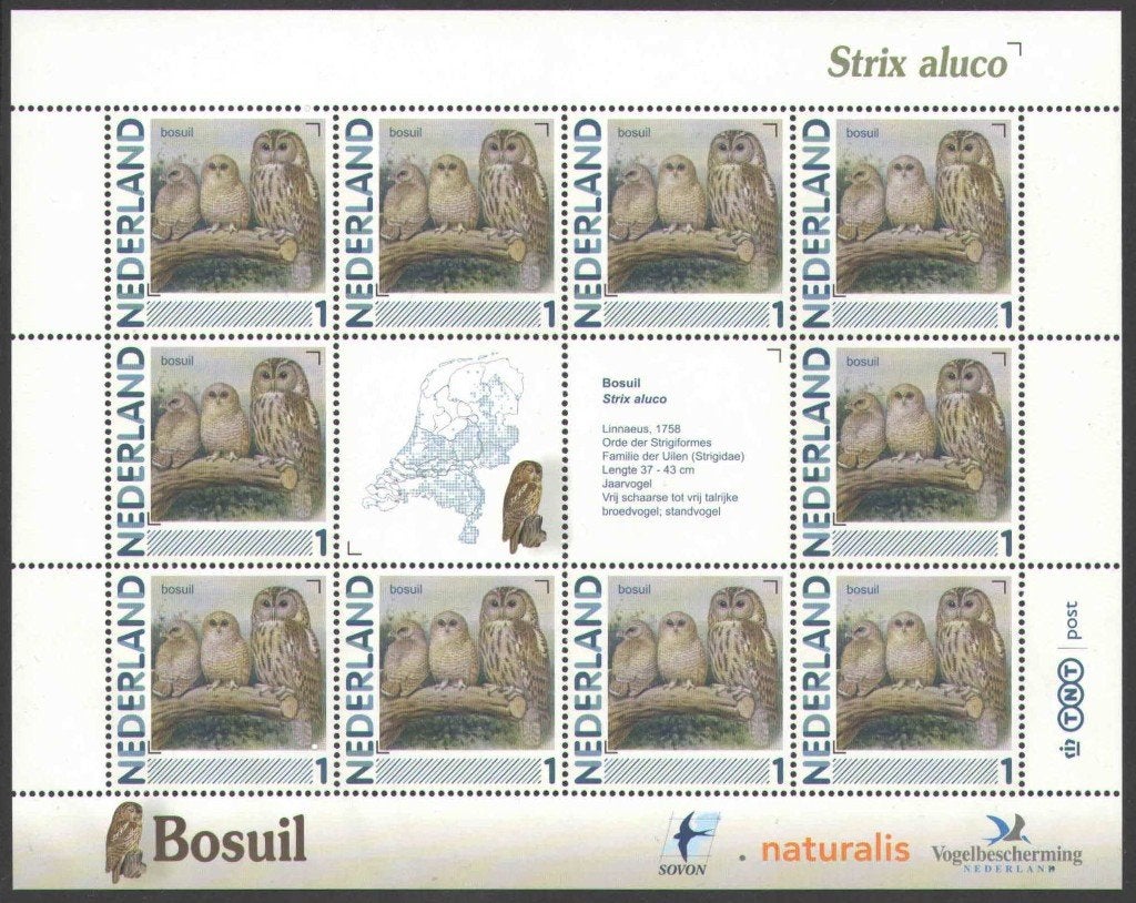 Postzegels Vogels in Nederland: Bosuil, Ophalen of Verzenden, Na 1940, Postfris