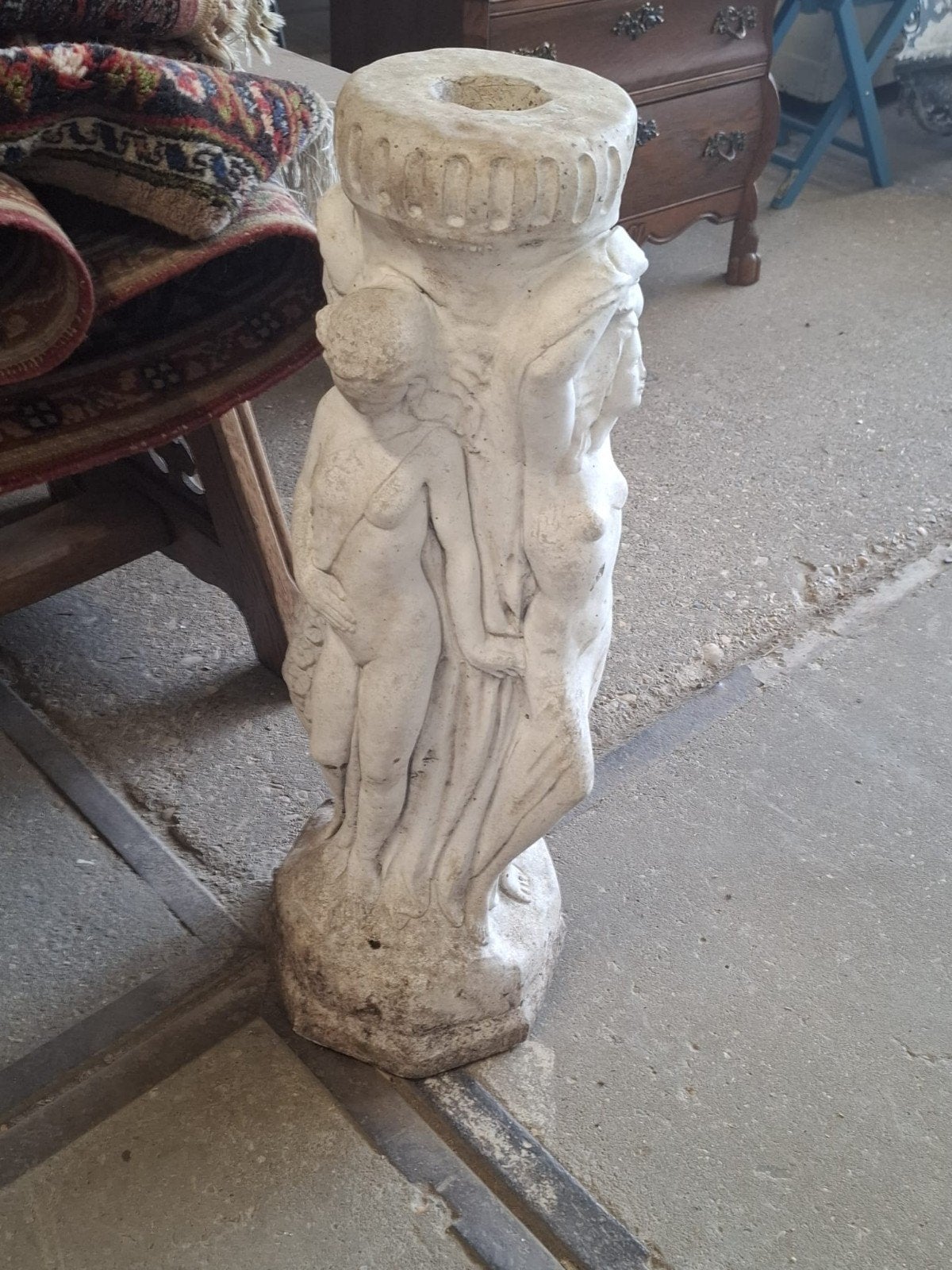 Betonnen Tuinbeeld - Klassieke Figuren, Ophalen, Gebruikt, Beton, Mensenbeeld