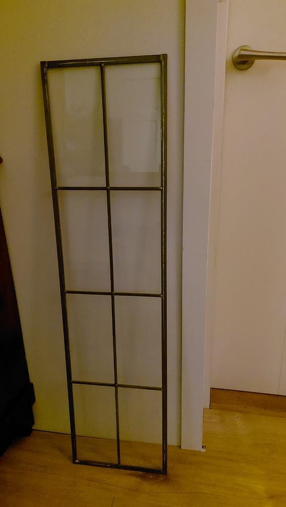 Glas in lood raampje voor deur - 16.5x102.2 cm, Doe-het-zelf en Verbouw, Glas en Ramen, Ophalen of Verzenden