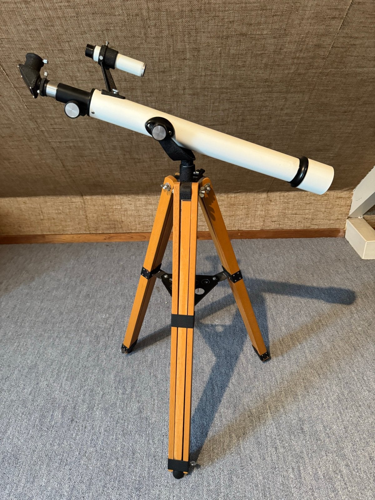 BOB Optik Astronomische Telescoop D=50mm F=600mm met statief, Ophalen, Lenzentelescoop (refractor), Met statief, Minder dan 80 mm