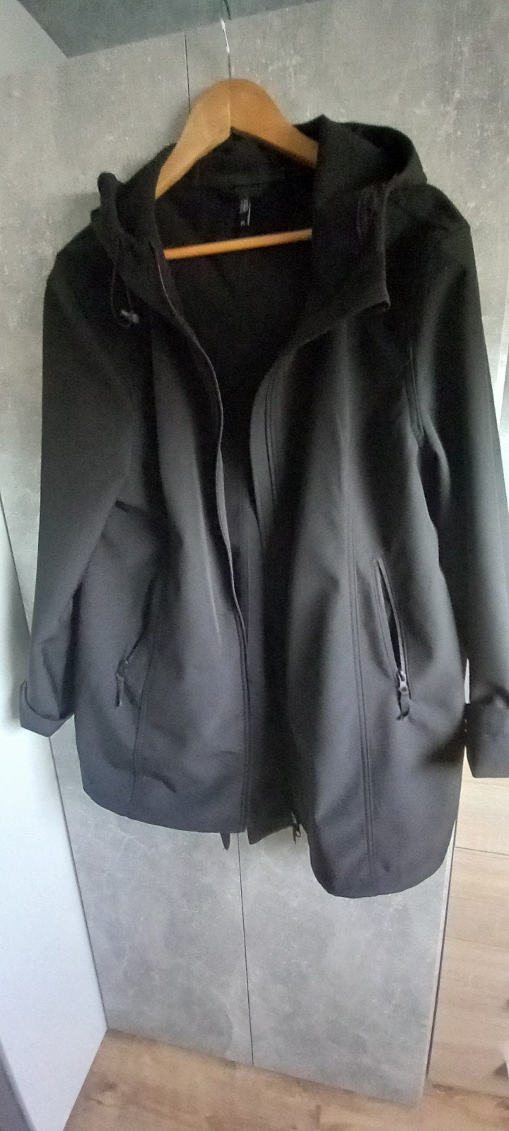 Zwarte softshell jas met capuchon - Maat XXL, Kleding | Dames, Zwart, Maat 46/48 (XL) of groter, Gedragen, Ladies Fashion