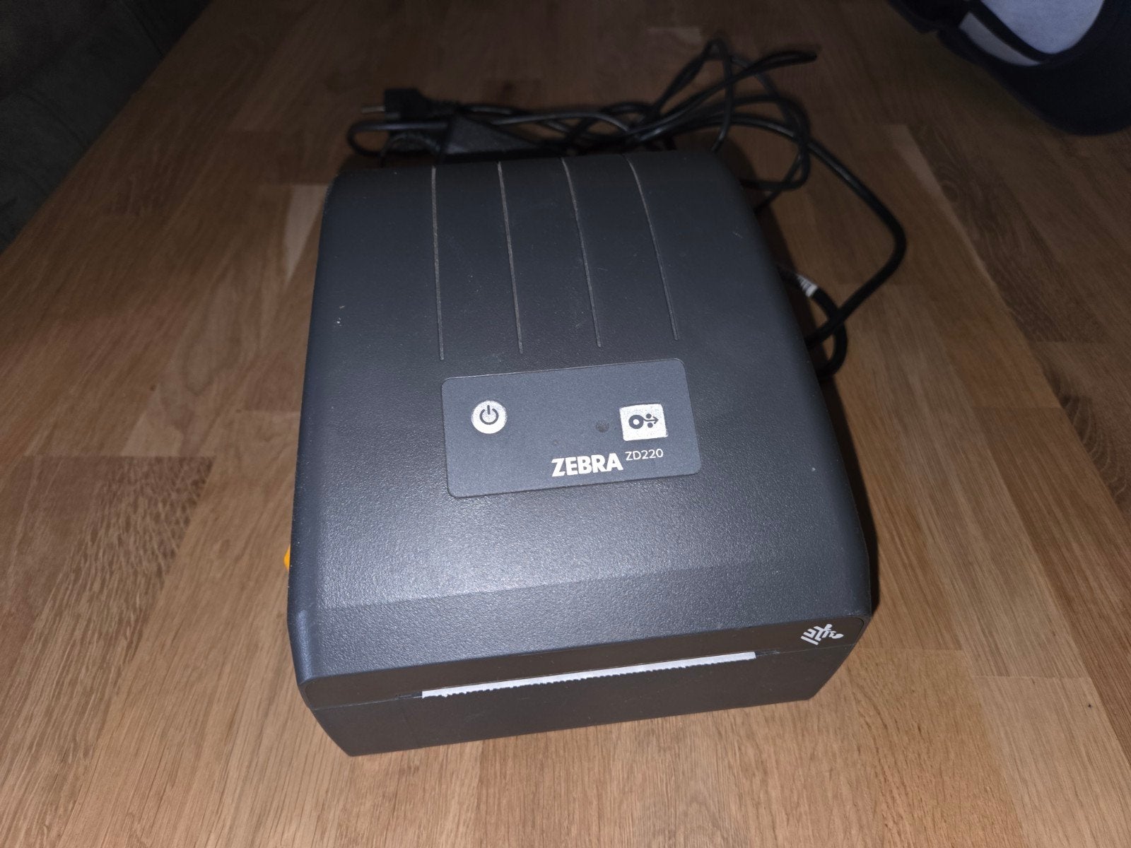 Zebra ZD220 labelprinter met adapter en USB-B kabel, Gebruikt, Ophalen of Verzenden, Zebra Technologies, Zebra