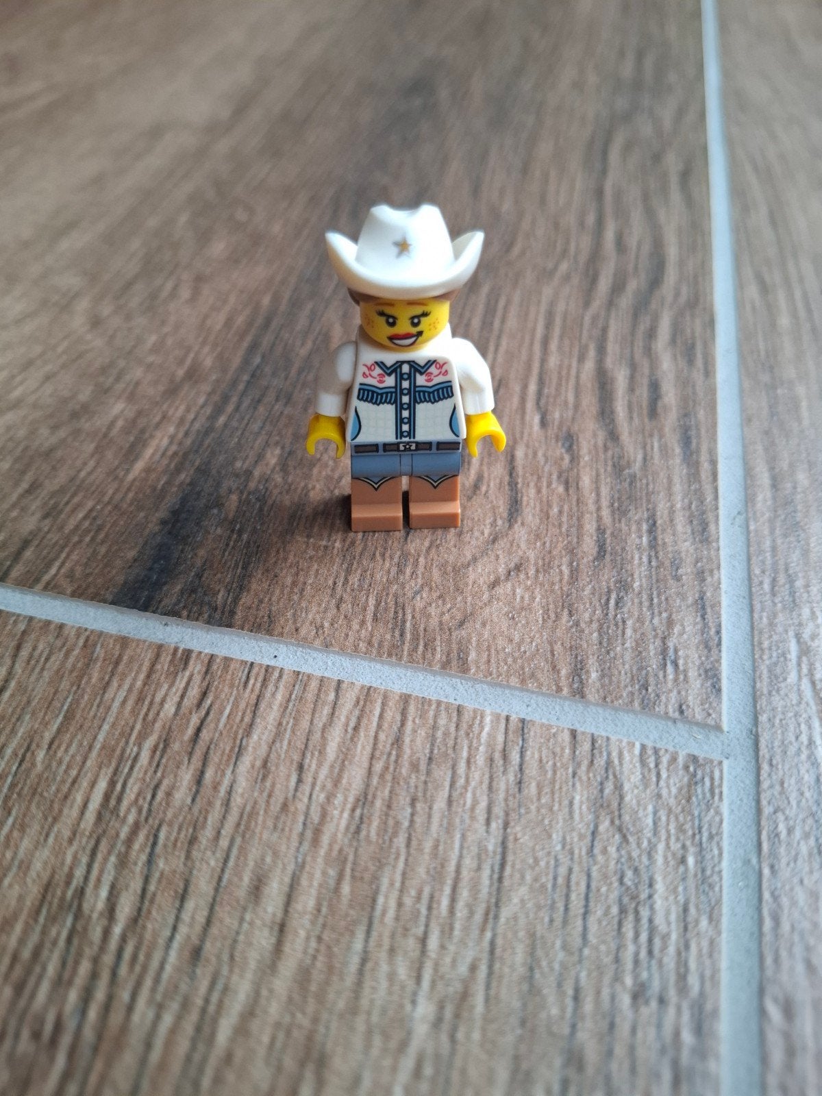Lego Cowgirl Minifiguur (col116), Ophalen of Verzenden, Zo goed als nieuw