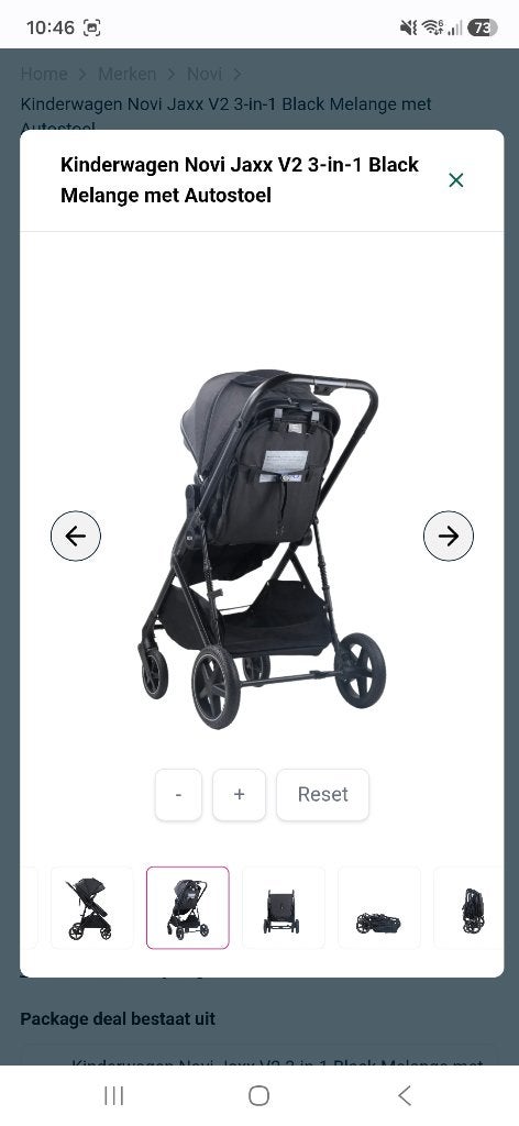 Foto 7 van Nieuw en ongebruikt kinderwagen Novi jaxx 3 in 1