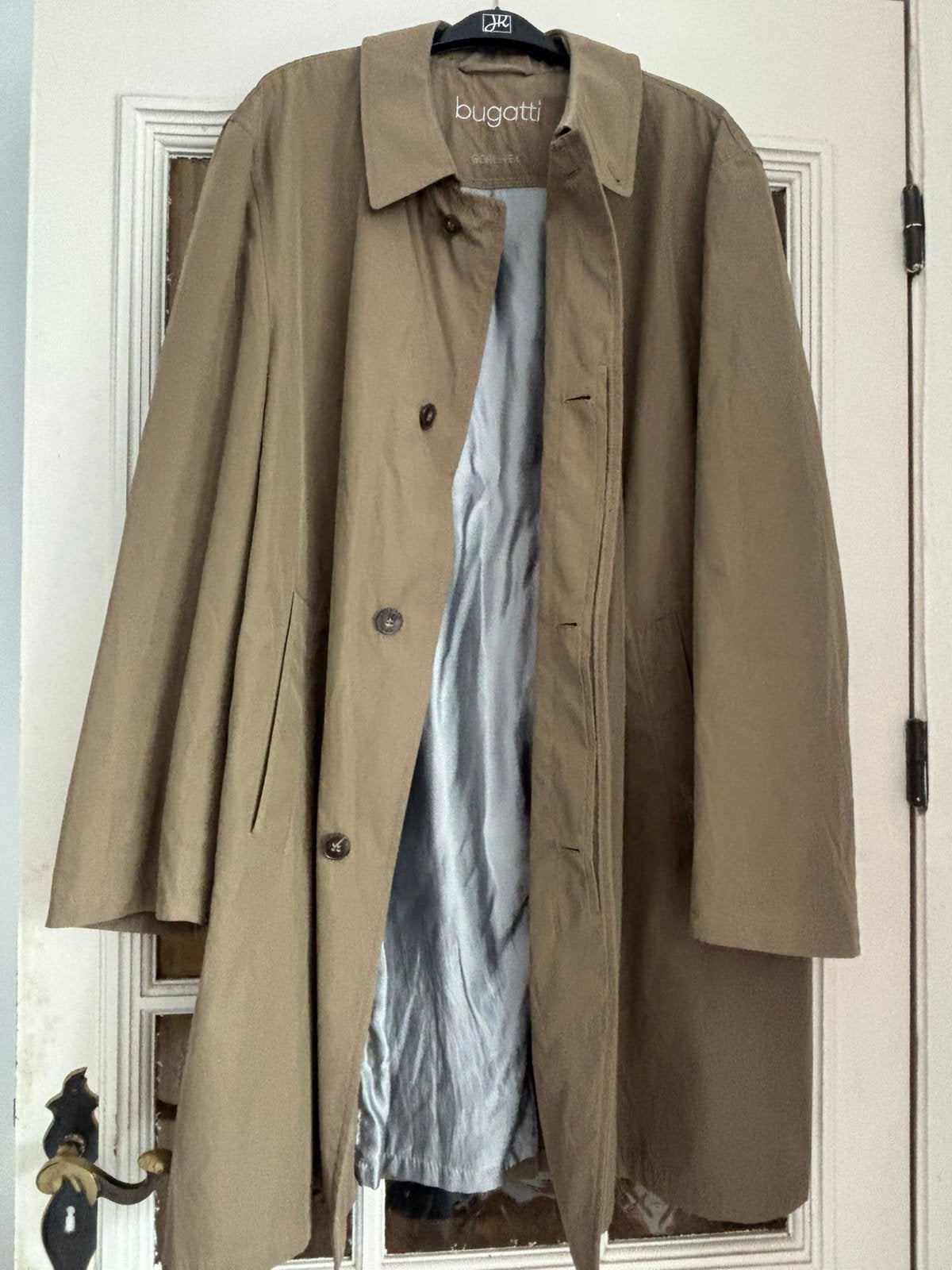 Vintage Heren regenjas Bugatti Gore-tex, Ophalen of Verzenden, Gedragen, Maat 52/54 (L), Beige