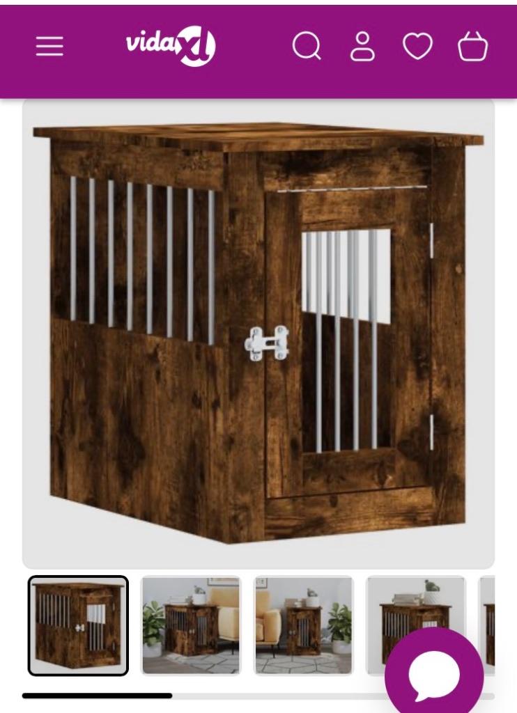 Vida XL houten hondenhok, Dieren en Toebehoren, Ophalen, Minder dan 65 cm, Minder dan 75 cm, Nieuw