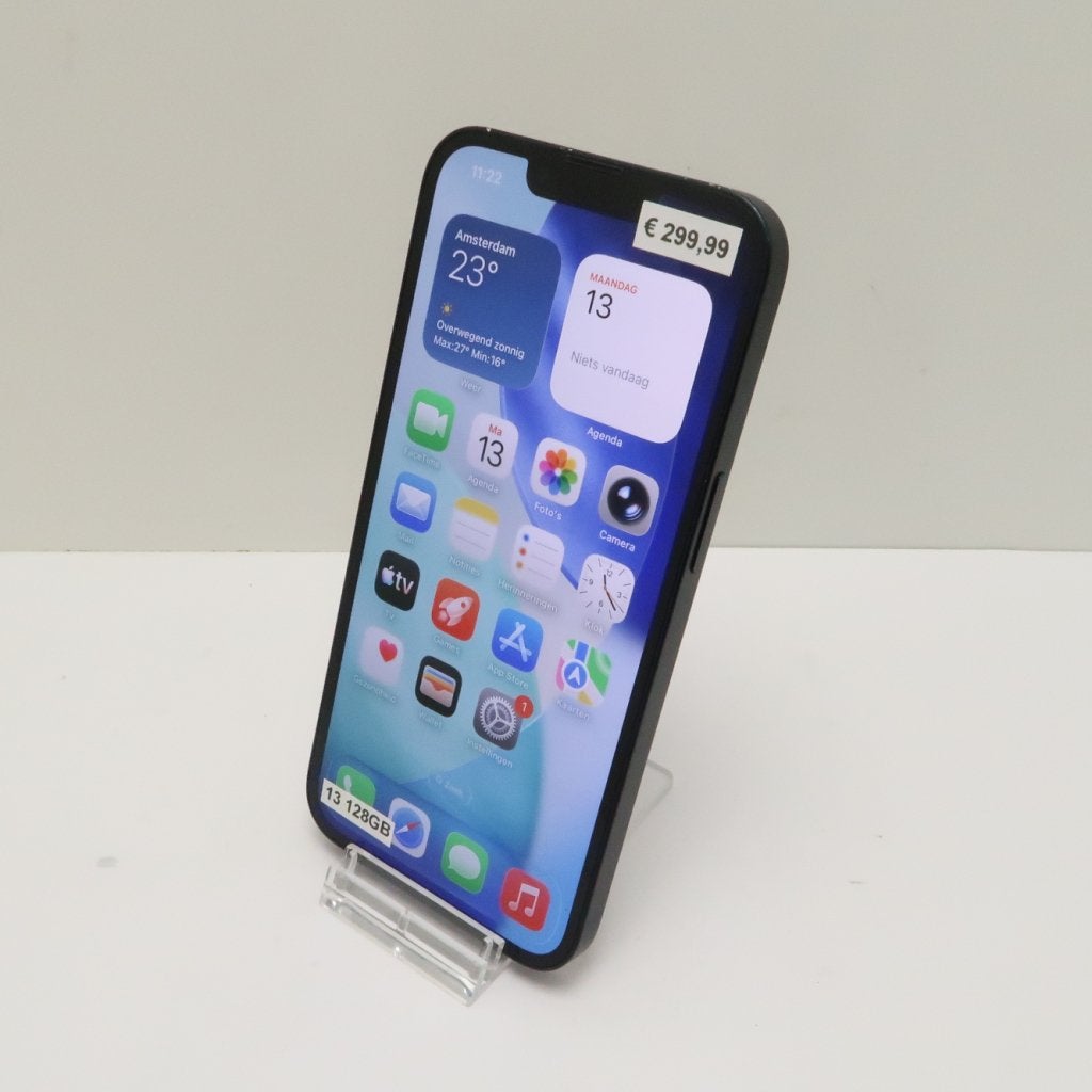 iPhone 13 128GB Midnight 90% | in Goede Staat, Apple, Zo goed als nieuw, Support@apple.com, One Apple Park Way
Cupertino, CA 95014
United States