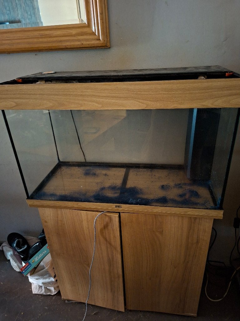 Juwel aquarium 80 cm met kast, Dieren en Toebehoren, Ophalen, Gebruikt, Leeg aquarium, Inclusief deksel