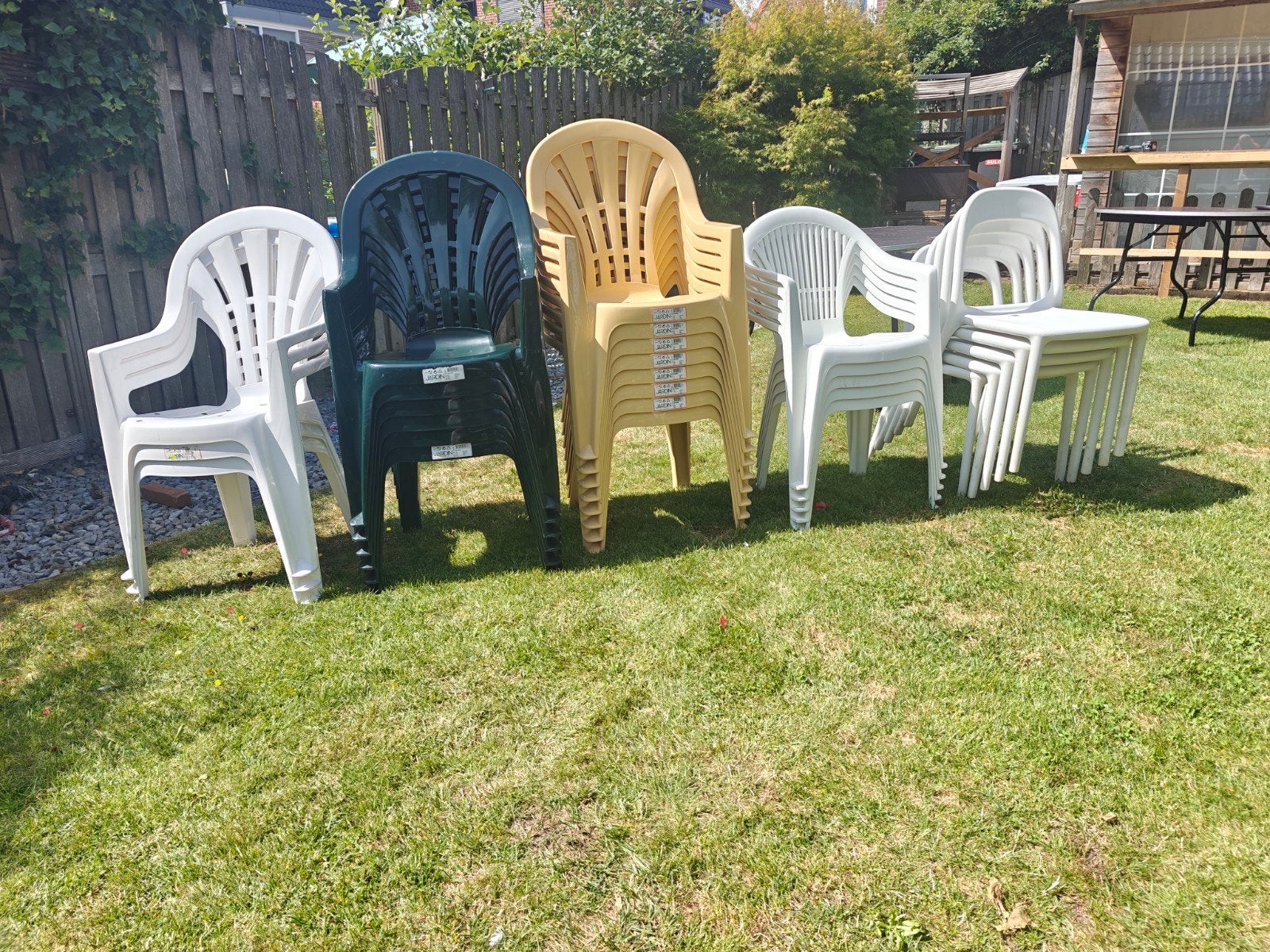 Jardin Havana stapelbare tuinstoelen - diverse kleuren, Ophalen, Gebruikt, Kunststof, Stapelbaar