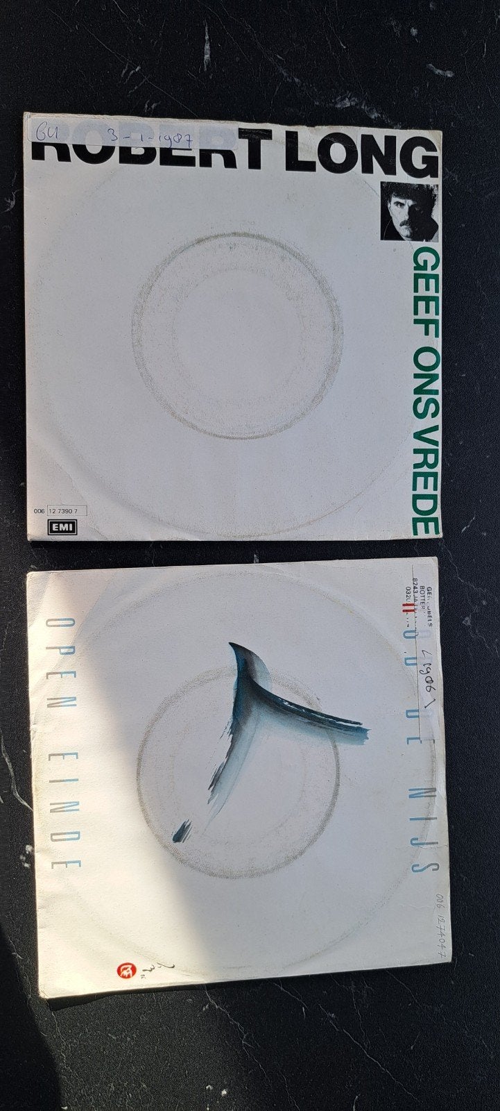 Robert Long -Geef Ons Vrede/Rob de Nijs - Open Einde (Sing, Gebruikt, 7 inch, Ophalen of Verzenden, EP