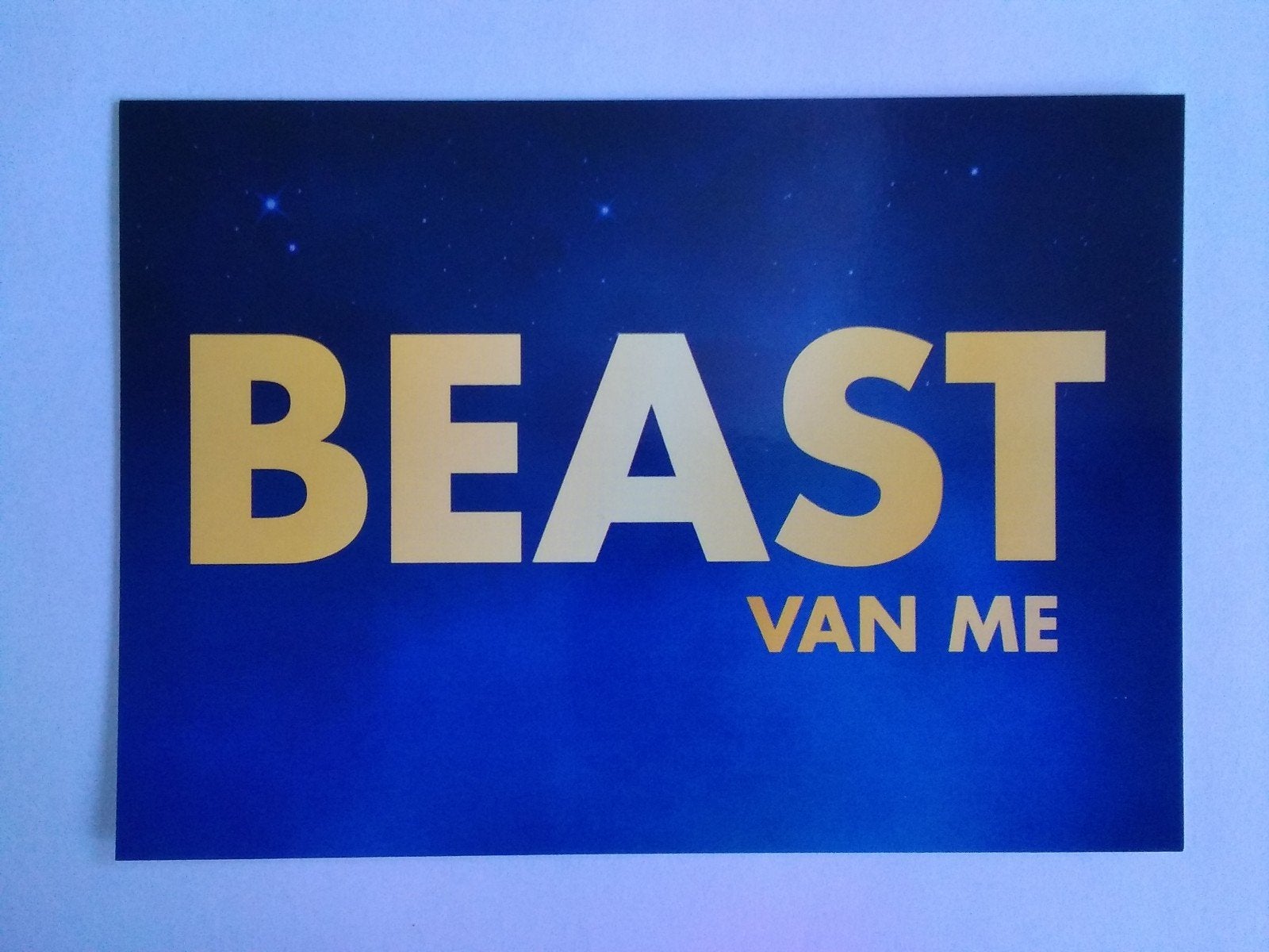 Ansichtkaart Beast van me Beauty and the Beast, Verzenden