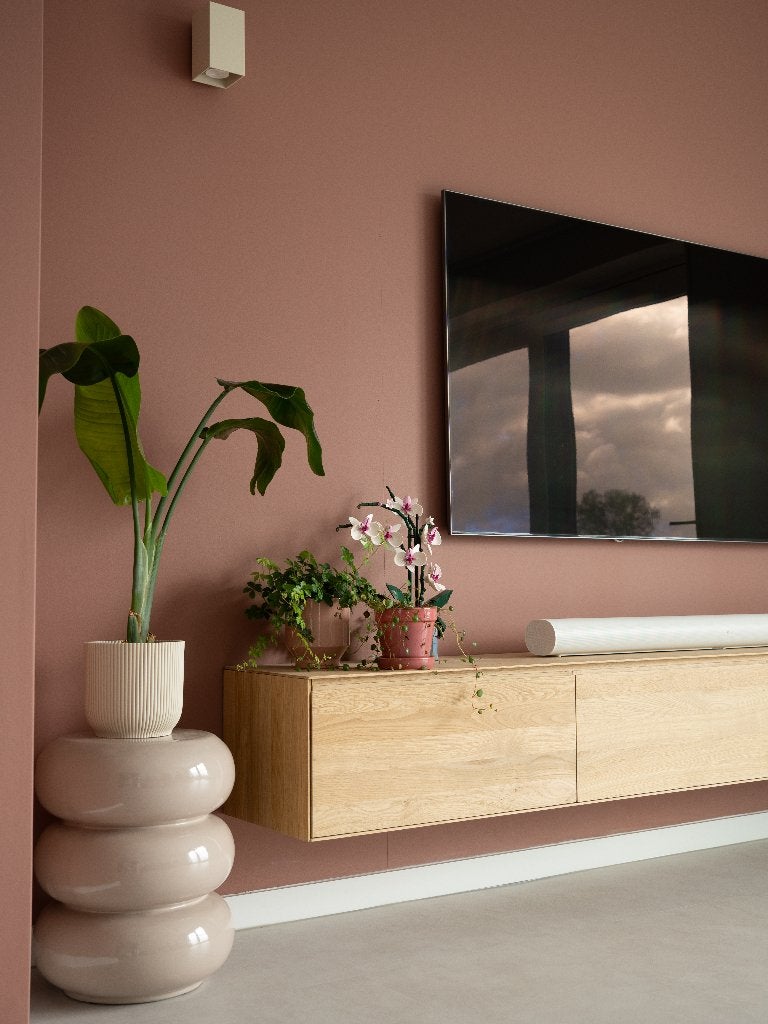 Zwevende Eiken TV Kast - 100 tot 300cm - Gratis thuisbezorgd, Scandinavisch / Japandi, Eikenhout, Nieuw, Ophalen of Verzenden