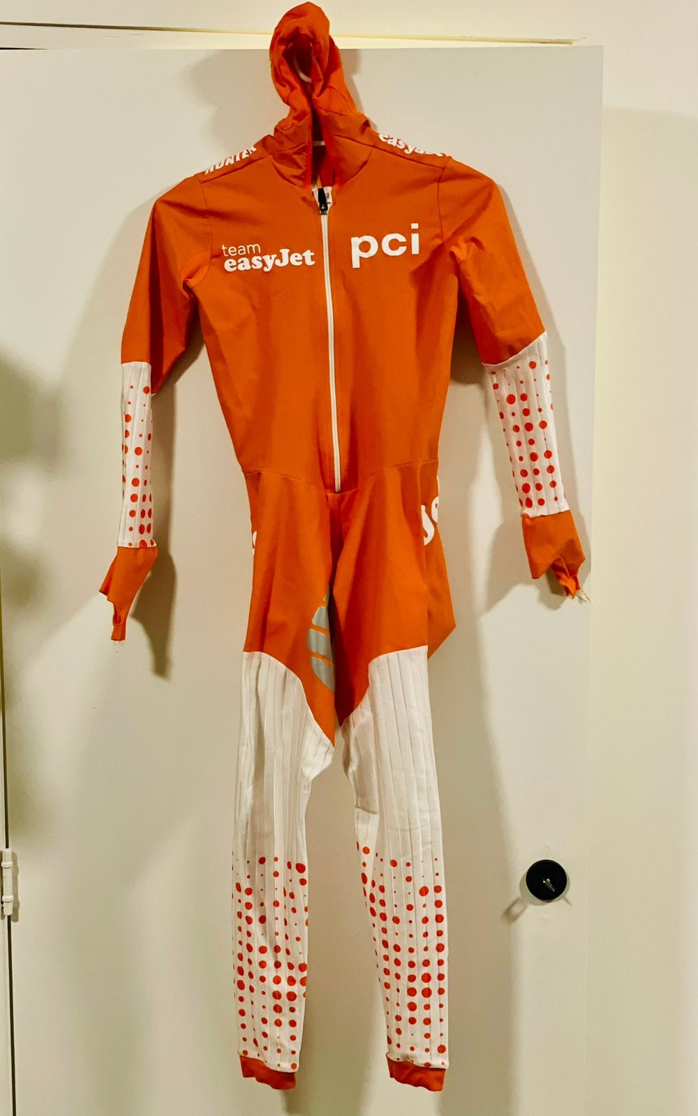 Schaatskleding schaatspak snelpak speedsuit maat S langebaan, Ophalen of Verzenden, Gebruikt, Overige typen, Overige merken