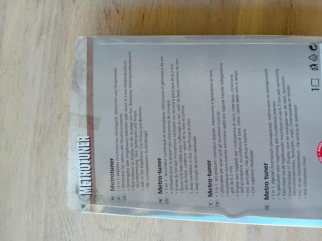 Metrotuner, Ophalen, Nieuw, Overige instrumenten