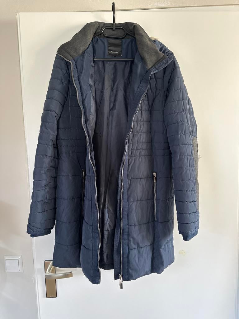 Donkerblauwe gewatteerde jas van Soyaconcept, Kleding | Dames, Jassen | Winter, Zo goed als nieuw, Maat 38/40 (M), Blauw, Verzenden