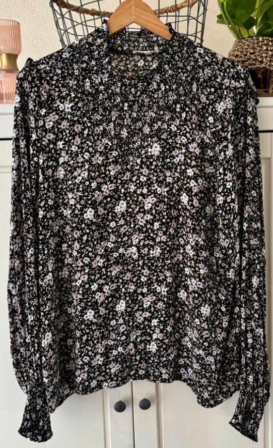 Leuke zwart lila gebloemde tuniek Zusss maat xl, Ophalen of Verzenden, Zo goed als nieuw, Maat 46/48 (XL) of groter, Zwart