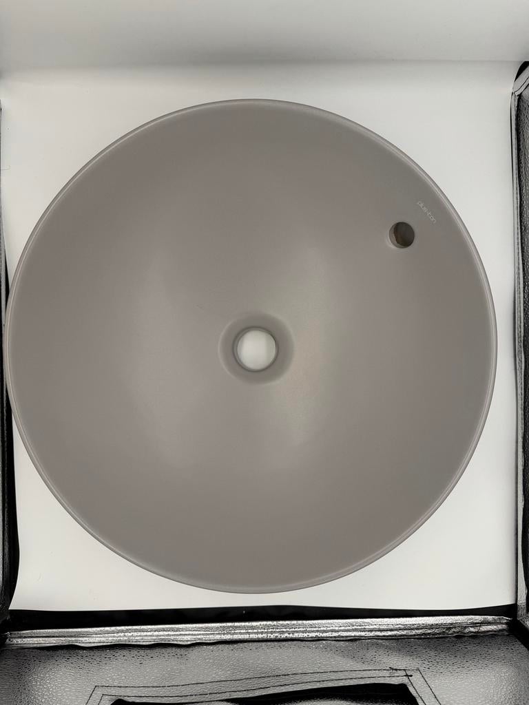 Detremmerie Waskom Keramiek Mat Grijs Rond Ø42cm H14,5cm, Ophalen, Detremmerie, Nieuw, Wastafel