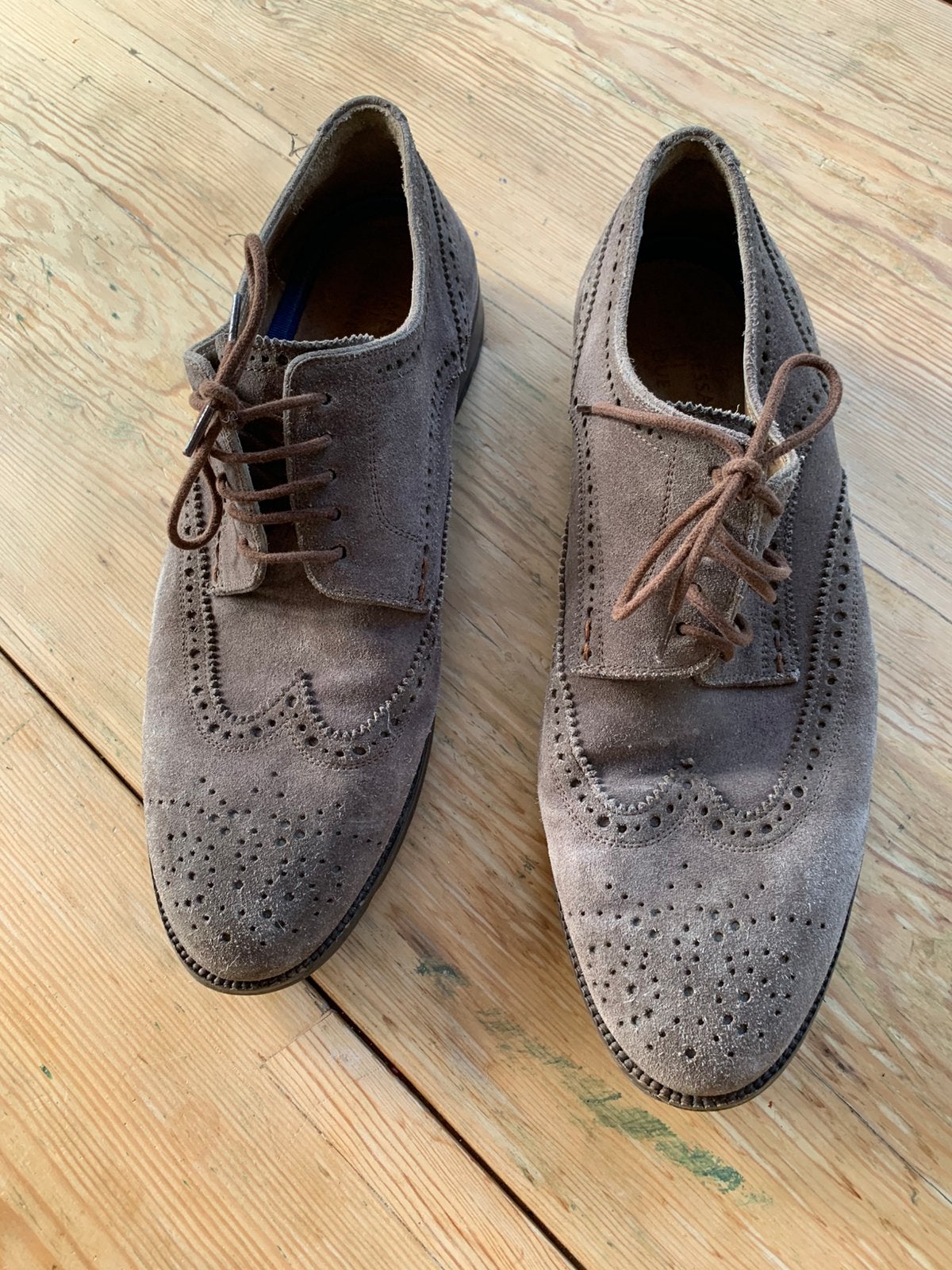 Nette suède herenschoen maat 42 messa di due, Overige kleuren, Ophalen of Verzenden, Gedragen, Veterschoenen