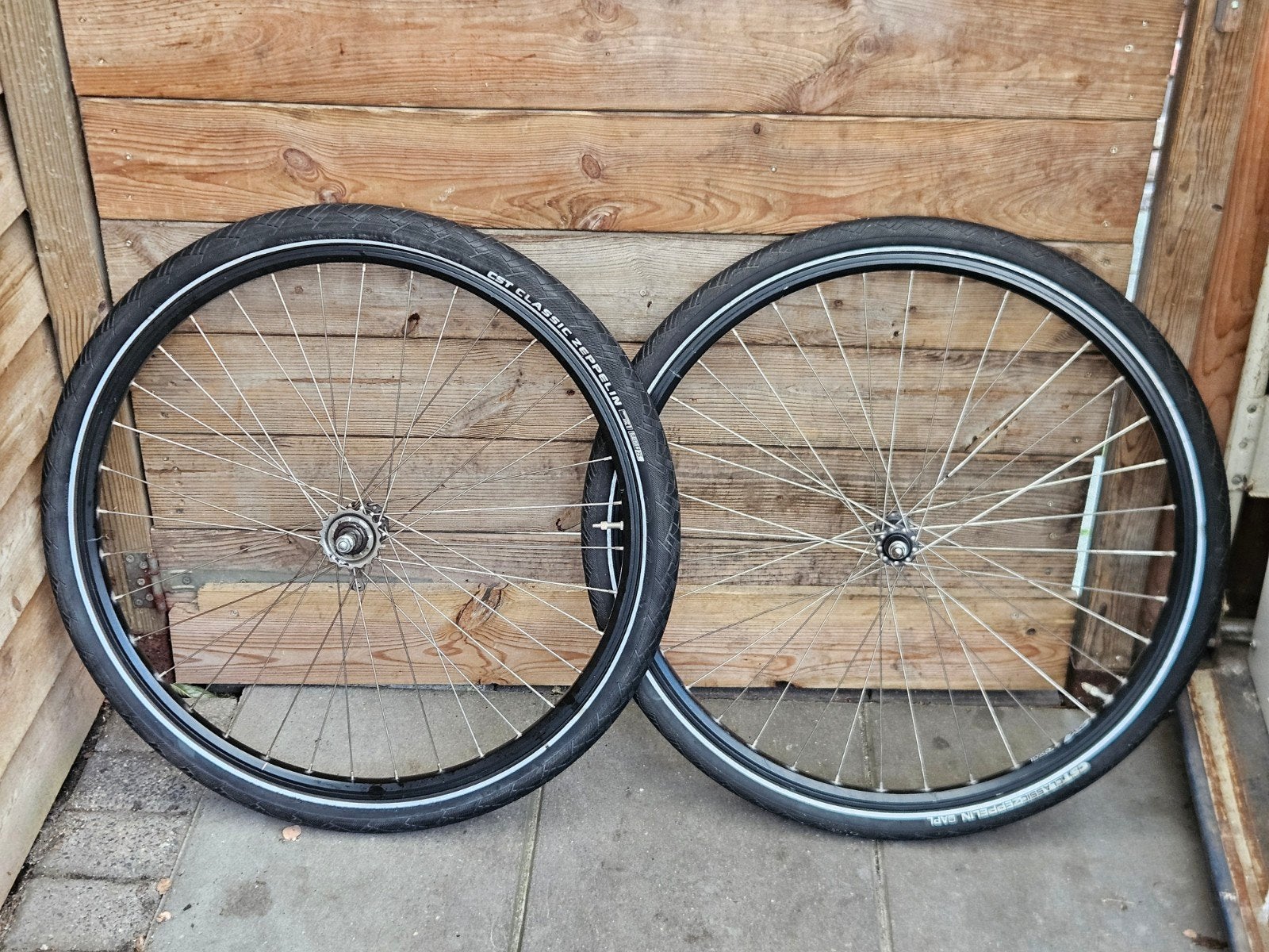 Set Fietswielen 28" met terugtraprem, Shimano CB-E110, Fietsen en Brommers, Fietsonderdelen, Ophalen of Verzenden, Gebruikt, Wiel