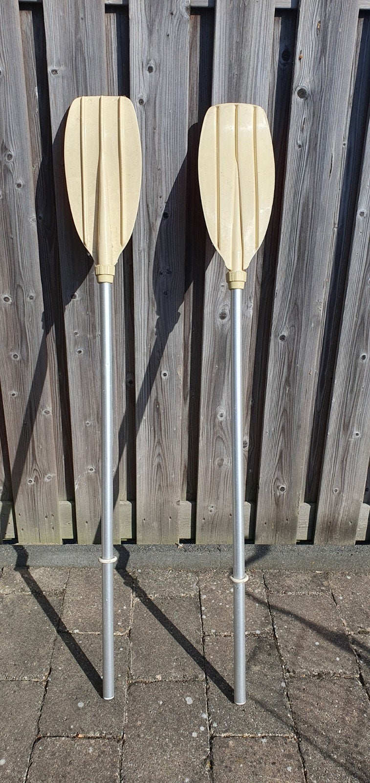 Set van 2 peddels, 1.40m lang, Watersport en Boten, Ophalen, Gebruikt, Enkelbladige peddel