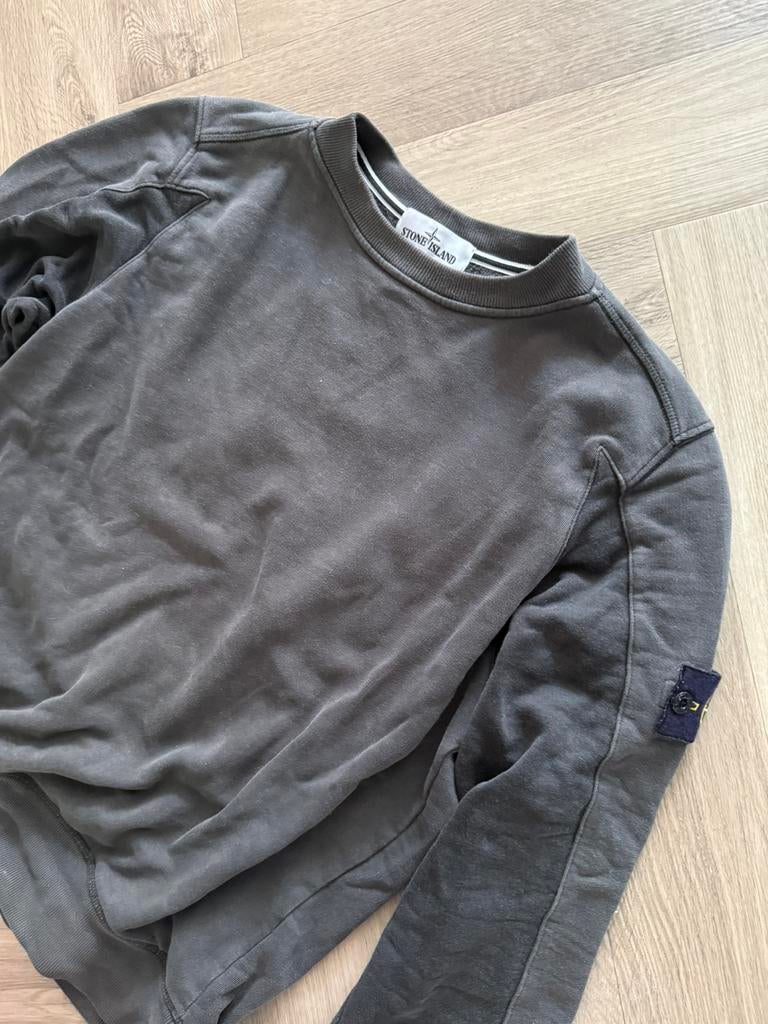 Stone island trui/crewneck “grey” M, Ophalen of Verzenden, Zo goed als nieuw, Grijs