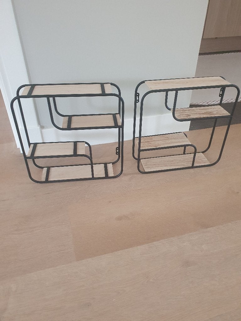 Decoratie rekjes, Huis en Inrichting, Woonaccessoires | Wanddecoraties, Ophalen, Industrieel, Decoratieobject, Zo goed als nieuw