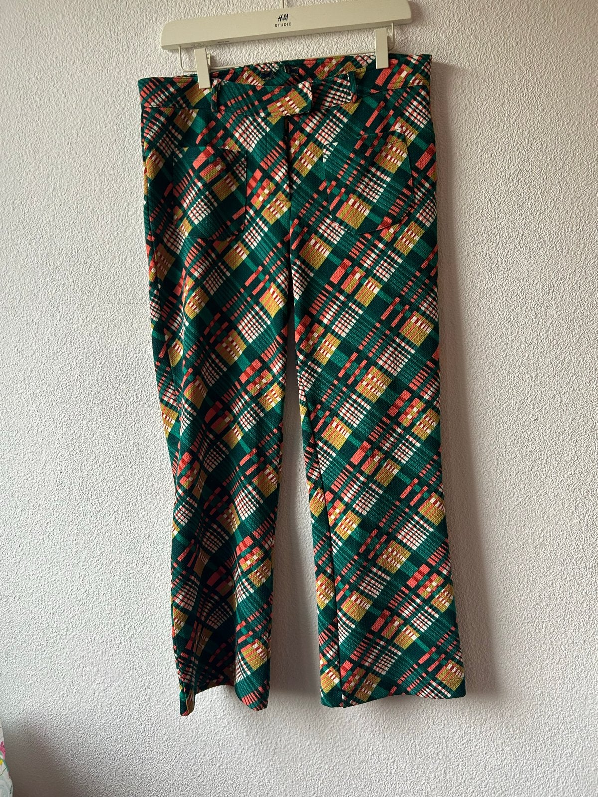 geruite broek  van king louie-, Kleding | Dames, Maat 42/44 (L), Zo goed als nieuw, Lang, Meerkleurig