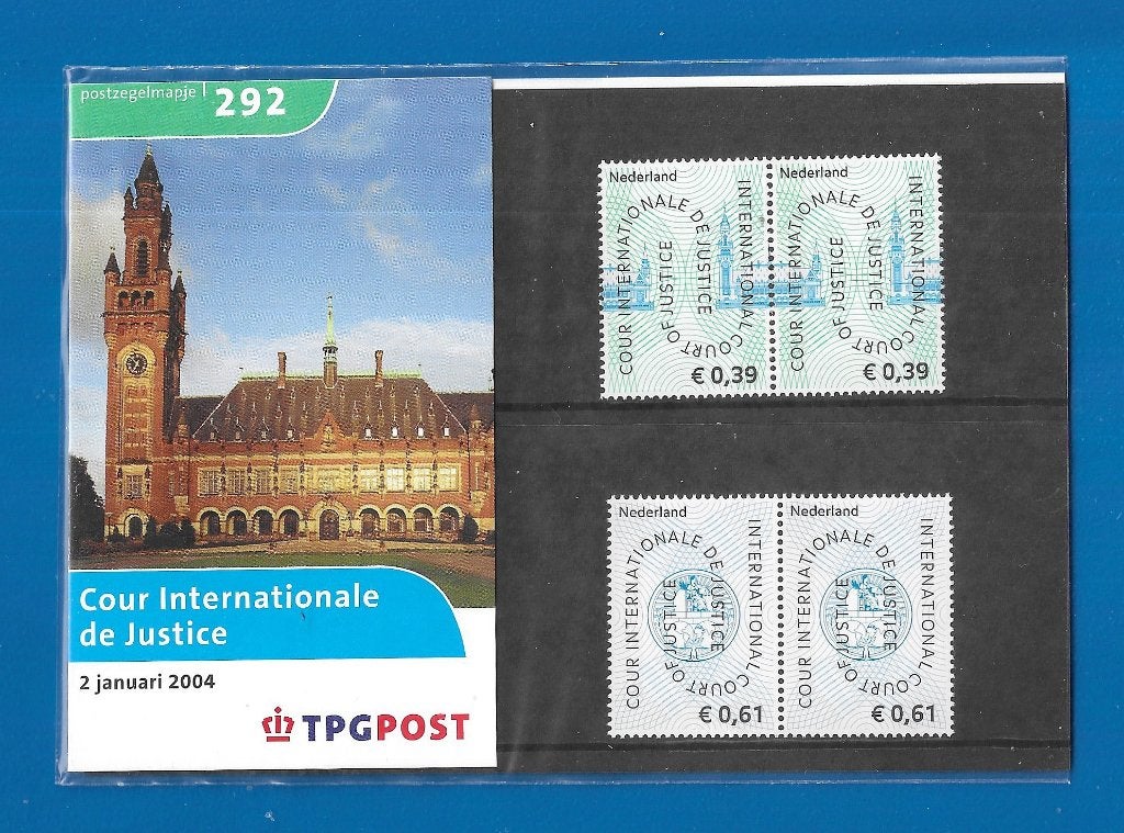 Postzegelmapje 292 - Cour Internationale de Justice 2004, Postzegels en Munten, Postzegels | Nederland, Verzenden, Na 1940, Postfris