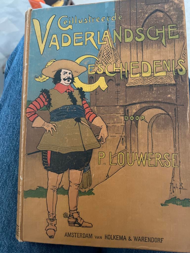 1922 Geïllustreerde Vaderlandsche Geschiedenis - P. Louwerse, Boeken, Ophalen of Verzenden, 20e eeuw of later, Gelezen