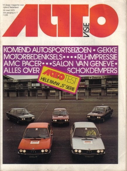 Autovisie 7 1975 : BMW 518 - 520 - 525 en 528 - AMC Pacer, Ophalen of Verzenden, Gelezen, Algemeen