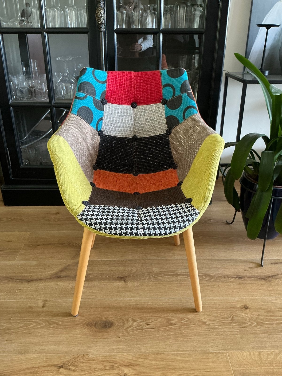 Zuiver Patchwork Stoel - Kleurrijk en Uniek Design., Ophalen, Overige kleuren, Nieuw, Patchwork. Multicolor.