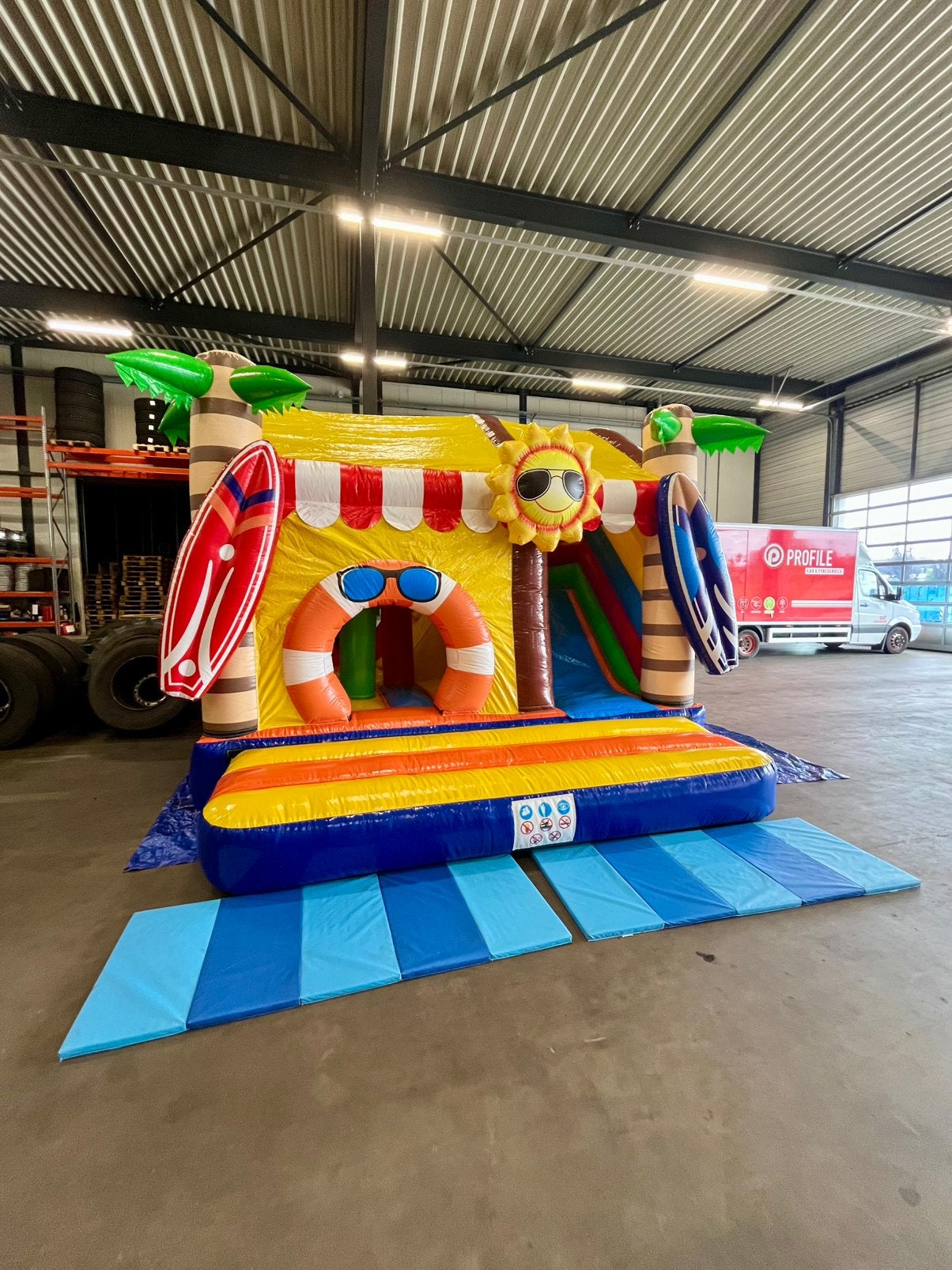 Te huur - springen beach, incl. op- en afbouw, Ophalen, Zo goed als nieuw, Overige