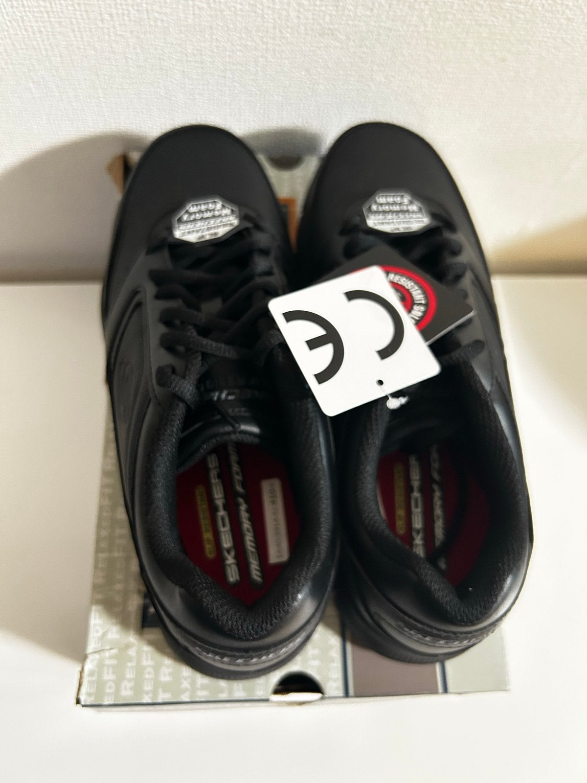 Skechers Relaxed Fit Memory Foam werkschoenen maat 41, Kleding | Heren, Ophalen of Verzenden, Nieuw, Zwart, Werkschoenen