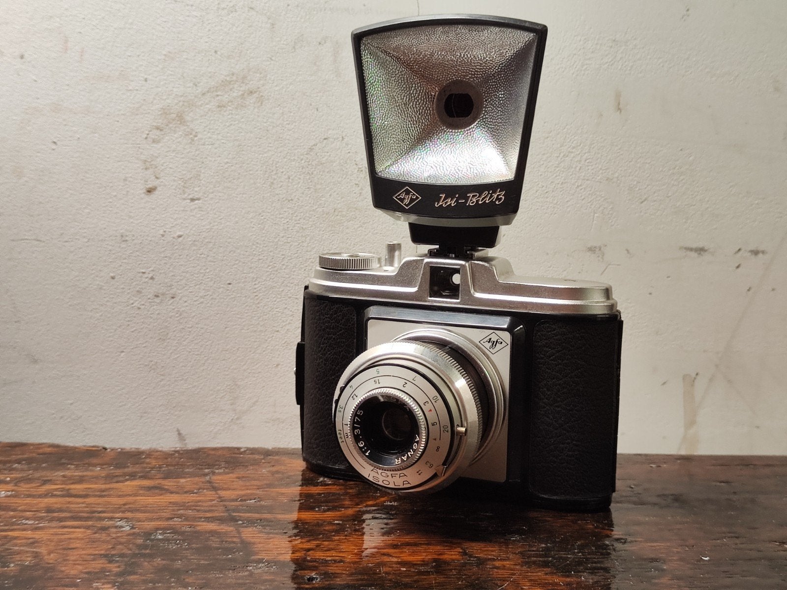 Agfa Isola met Agfa Isi Blitz, Ophalen of Verzenden, Gebruikt, Compact, Overige Merken
