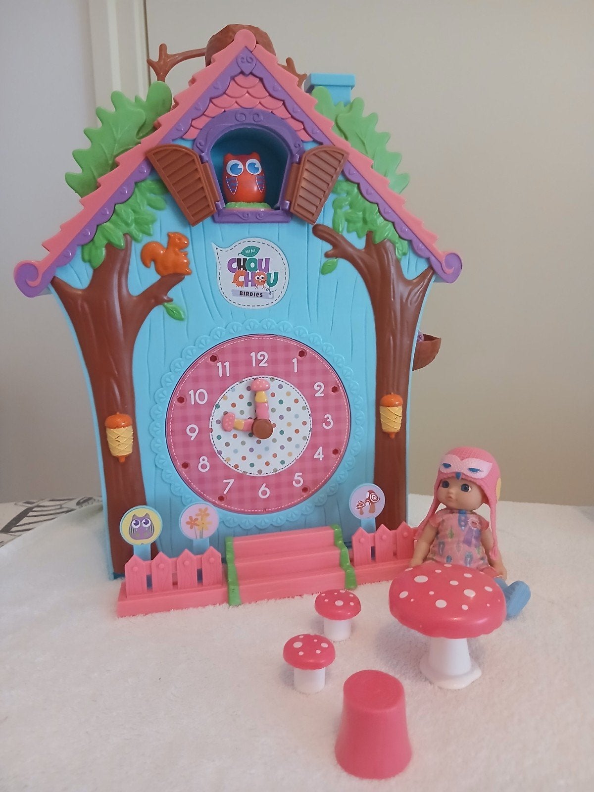 Chou Chou Birdies Speelhuis met Poppen en Accessoires, Ophalen of Verzenden, Gebruikt, Meisje