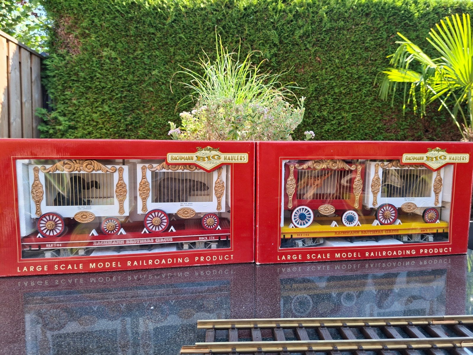 Bachmann G schaal dus ook lgb circus wagons als nieuw in ovp, Ophalen of Verzenden, Zo goed als nieuw, Wagon, LGB