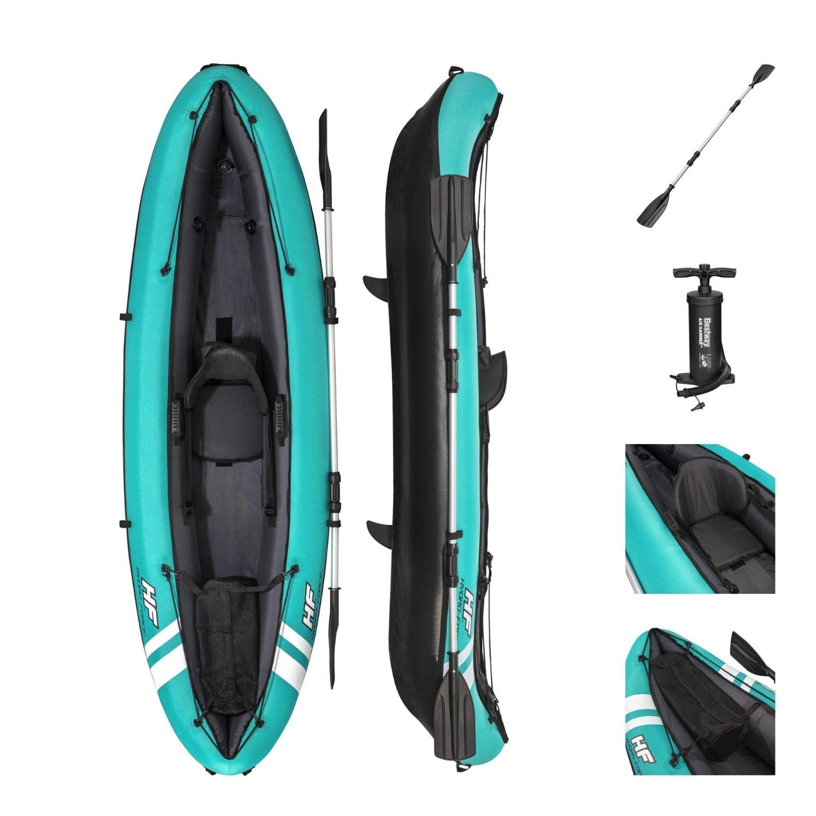 Kayak opblaasbaar Hydro force Ventura 1 pers., Ophalen, Opblaasbaar, Zo goed als nieuw, 1-persoons