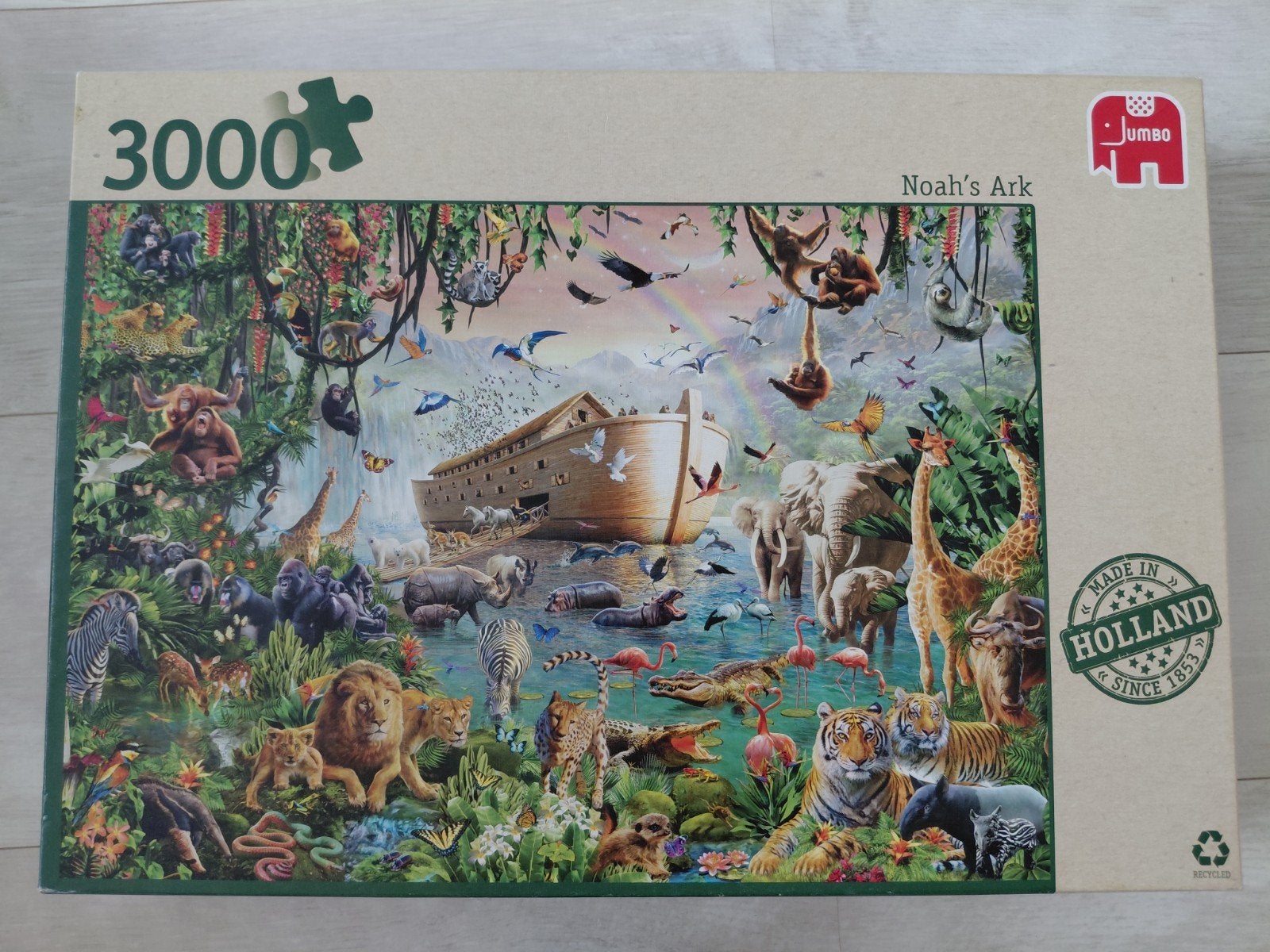 Puzzel van 3000st,  Noah's Ark Als nieuw!, Ophalen of Verzenden, Meer dan 1500 stukjes, Zo goed als nieuw