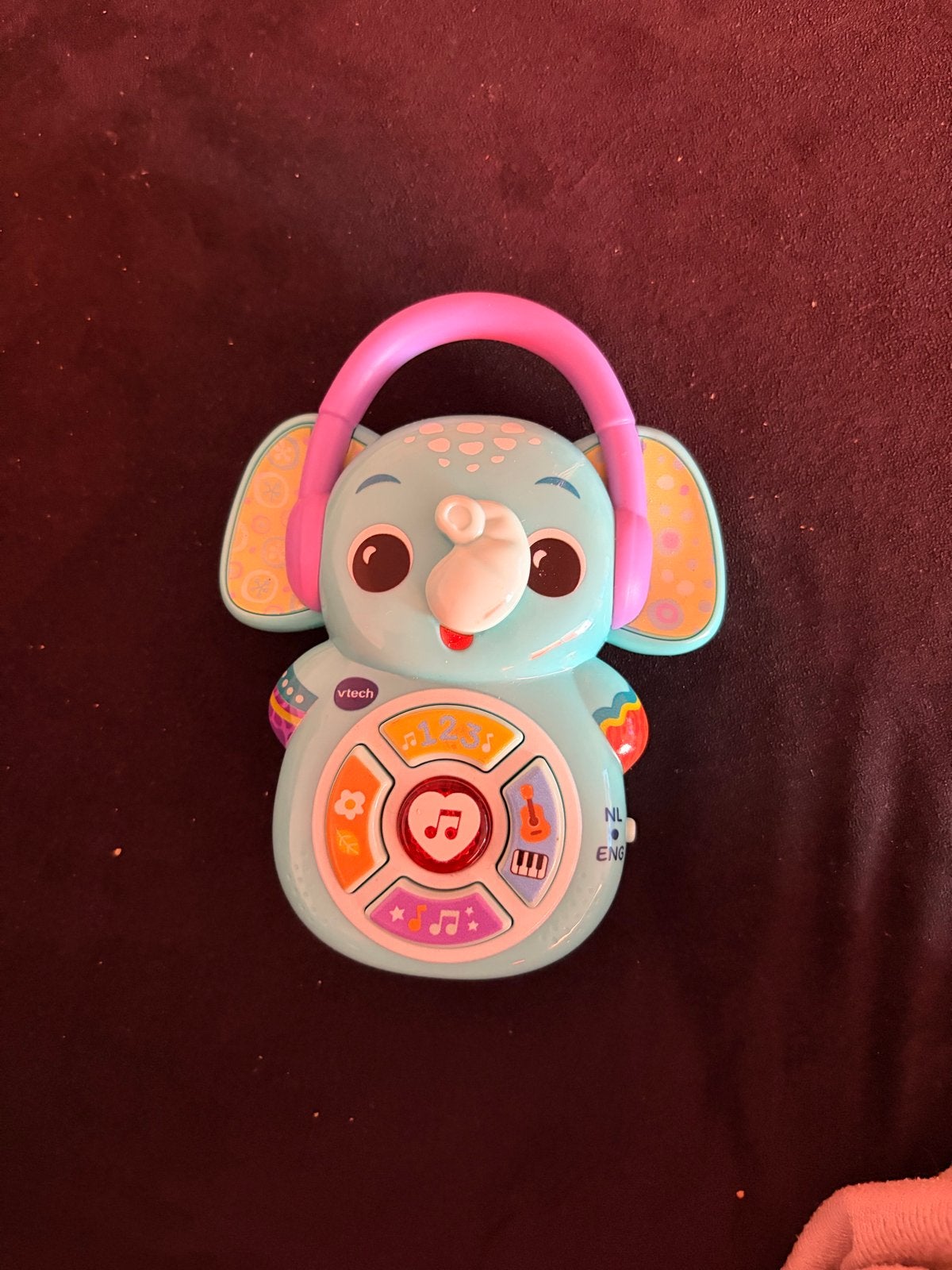 VTech Baby Muziekpret Olifantje - Tweetalig NL en Eng, Ophalen, Zo goed als nieuw, Overige typen, Met licht