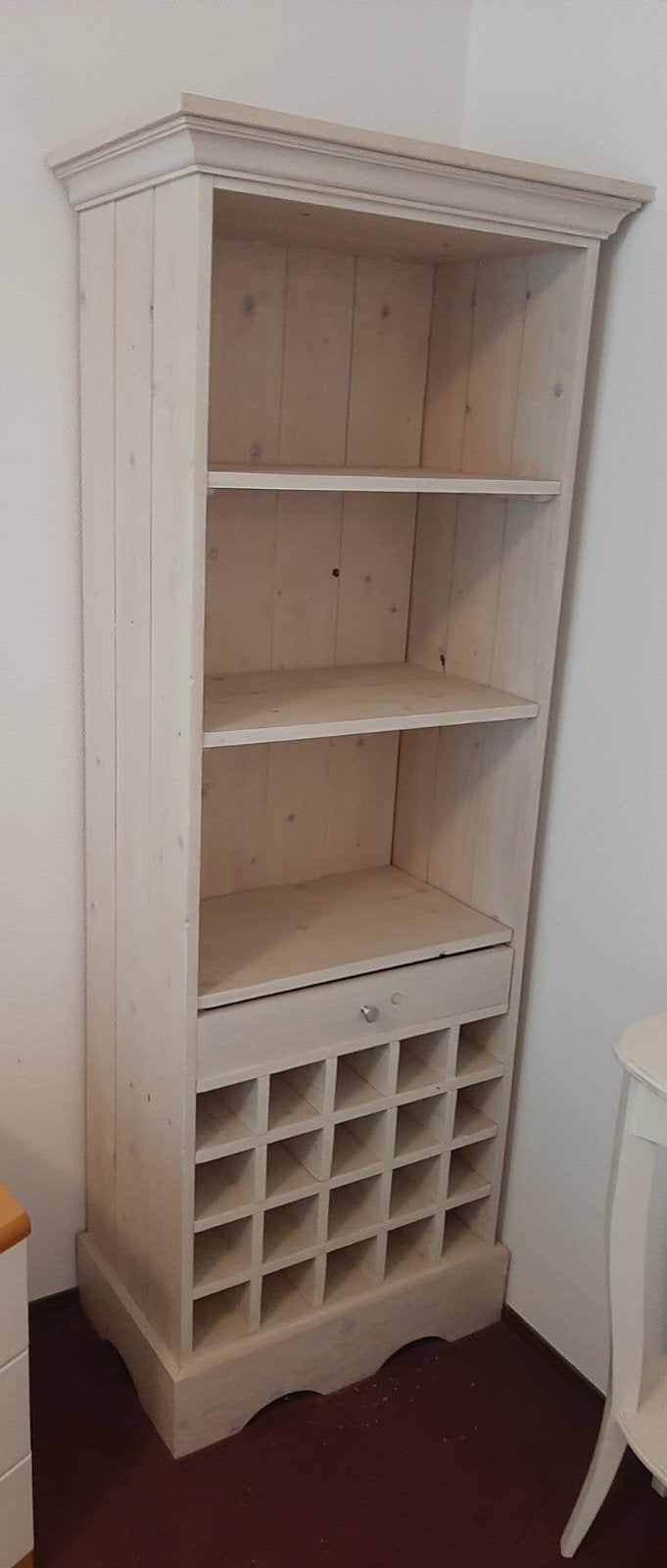Wijnrek kast met planken en lade - Hout, Ophalen, Hout