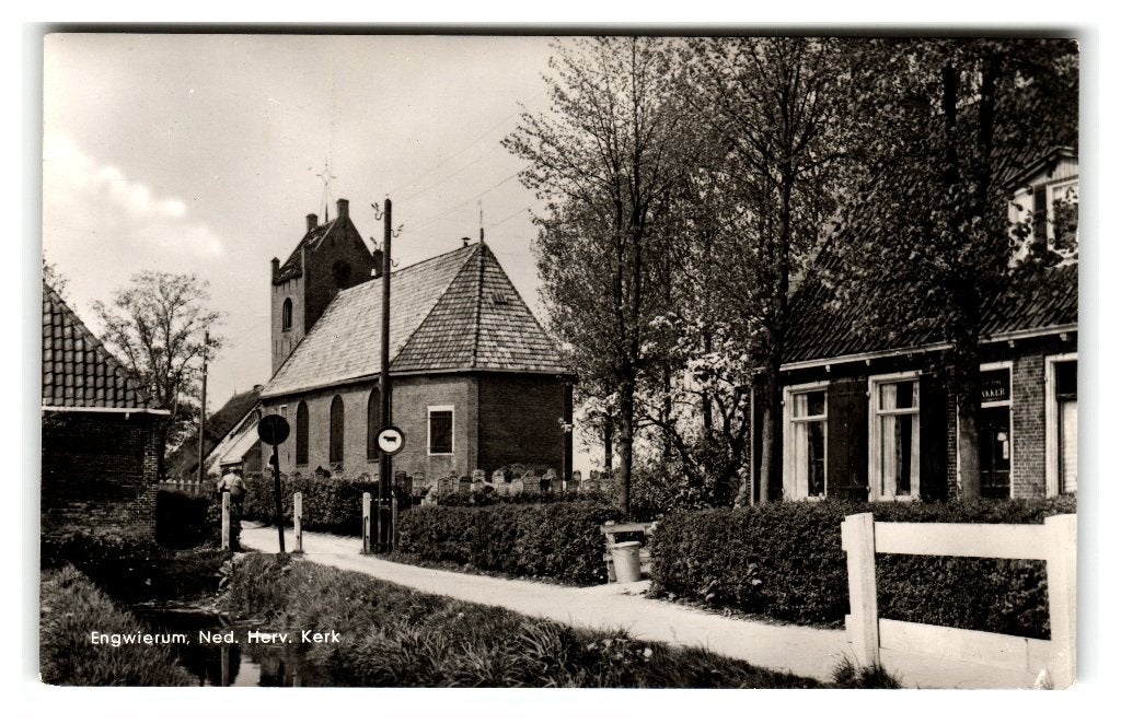 Engwierum, Ned. Herv. Kerk, Verzenden, 1940 tot 1960, Ongelopen, Friesland