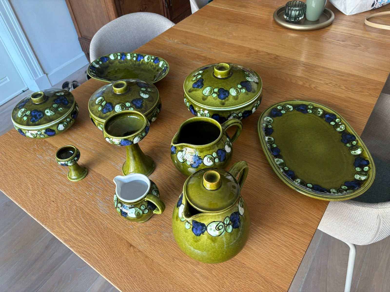 Carstens Keramik Tessin Servies - Vintage Groen, Ophalen