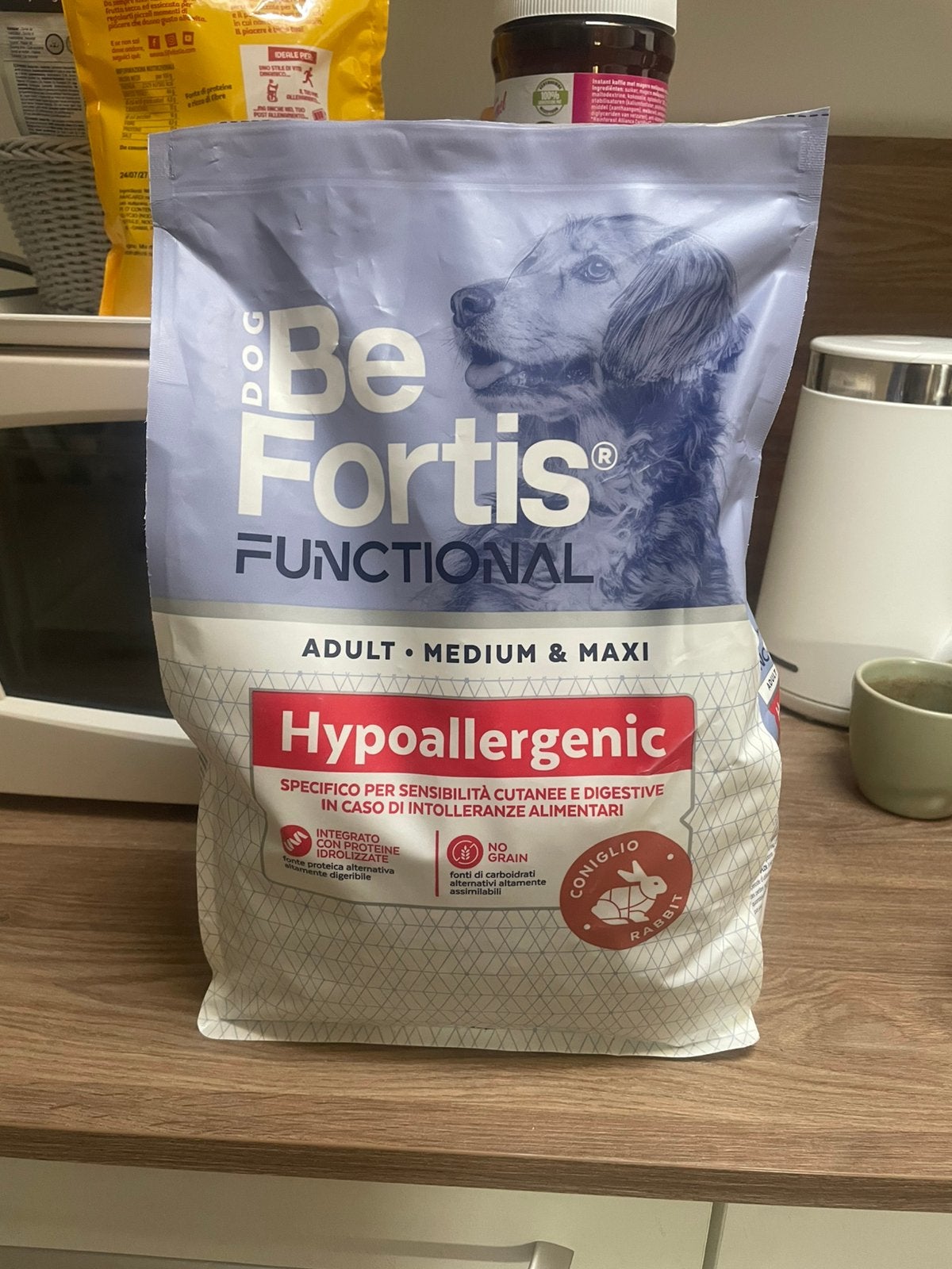 Hypoallergene konijnen brokken 3 kilo, Ophalen of Verzenden, Hond