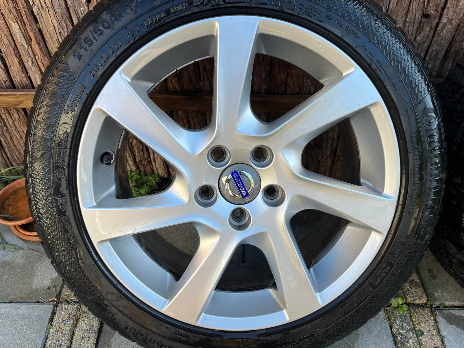 Volvo velgen met winterbanden 215/50 R17, Ophalen, 215 mm, Velg(en), 17 inch
