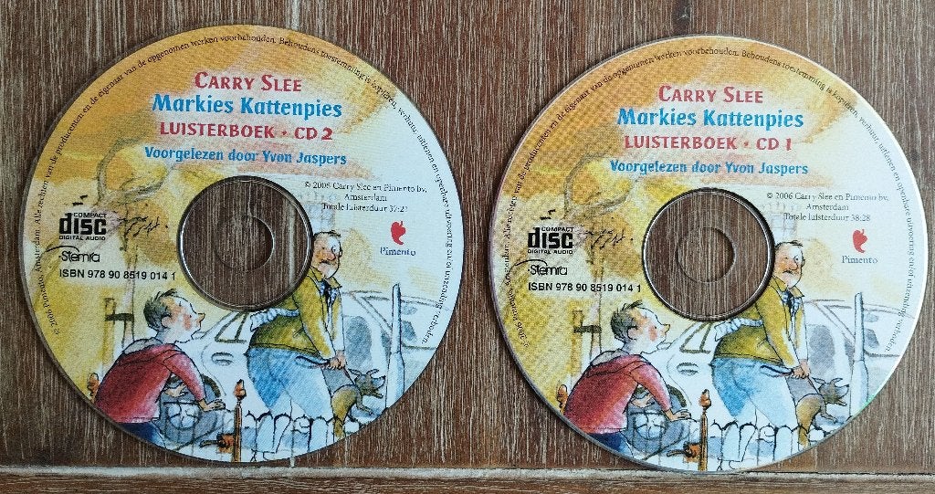 2 CD luisterboek Markies Kattenpies - Carry Slee, Ophalen of Verzenden, Carry Slee, Cd