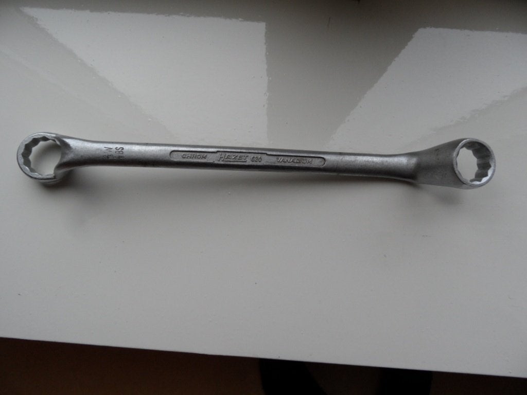 Hazet 630 1/2 W 9/16 BS 9/16 W 5/8 BS ringsleutel, Ophalen of Verzenden, Zo goed als nieuw