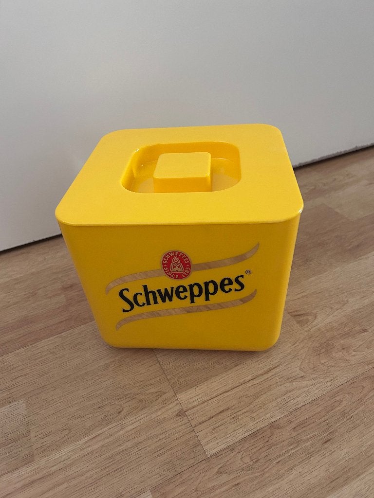 schweppes koeler, Ophalen, Nieuw, Geel, Modern