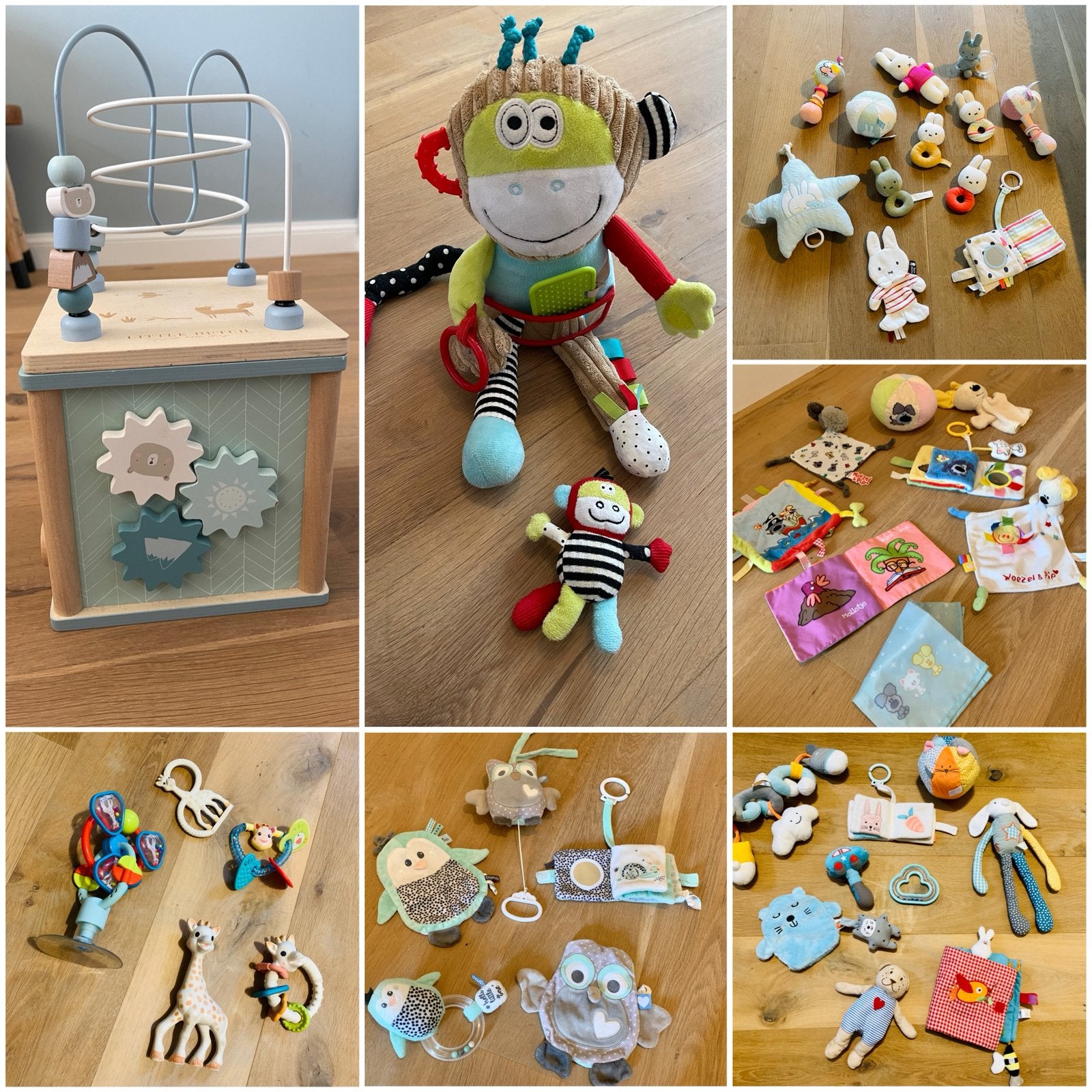 🌸 Sensorisch baby merk speelgoed sets 🩷 Bonnetjes fase 😍, Kinderen en Baby's, Ophalen, Gebruikt, Mobiel, Met geluid